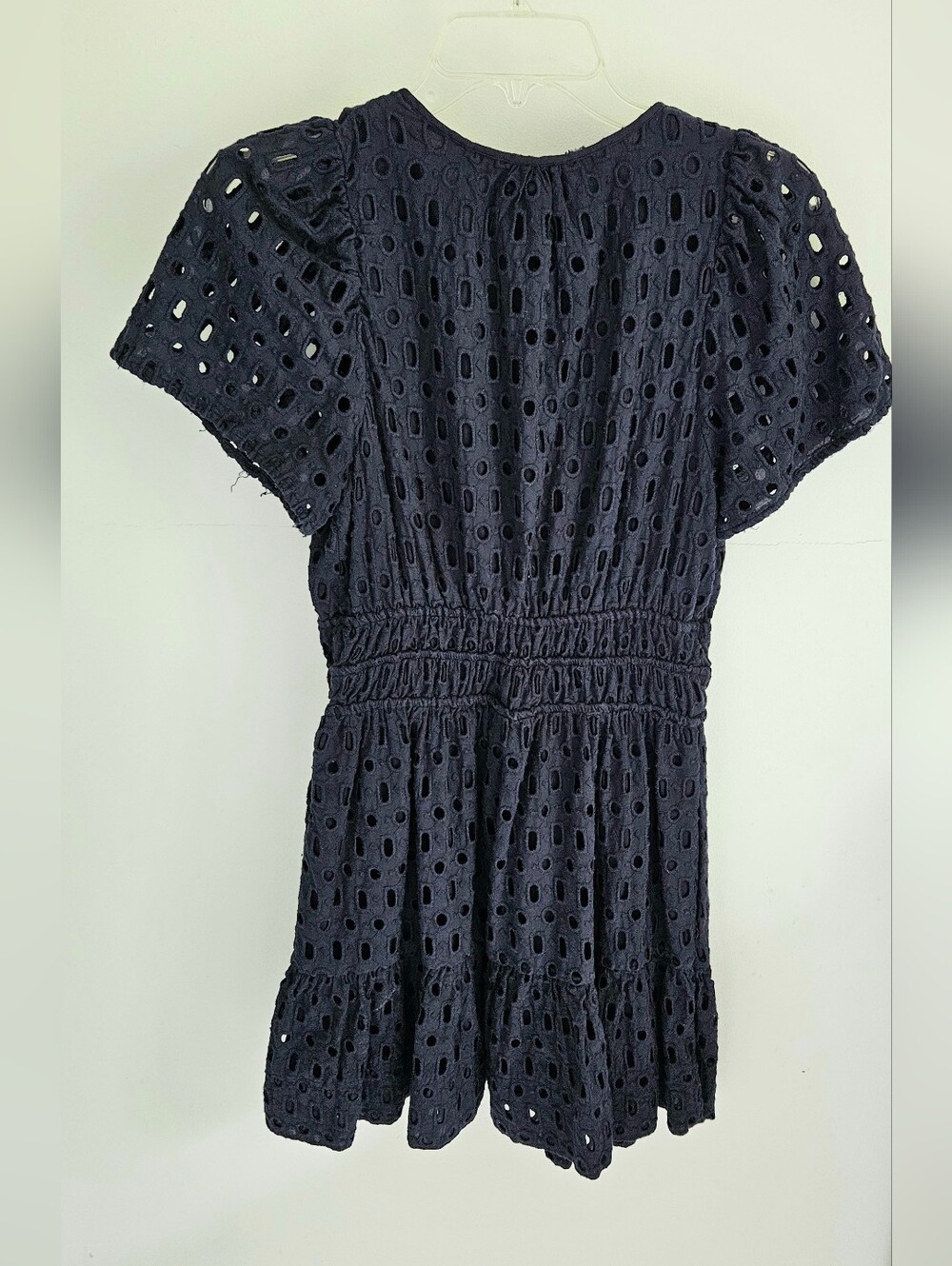 Anthropologie Navy Eyelet Somerset Mini Dress - Picture 4 of 6